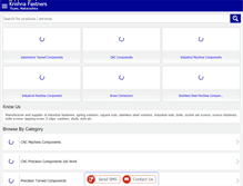 Tablet Screenshot of krishnafastners.net